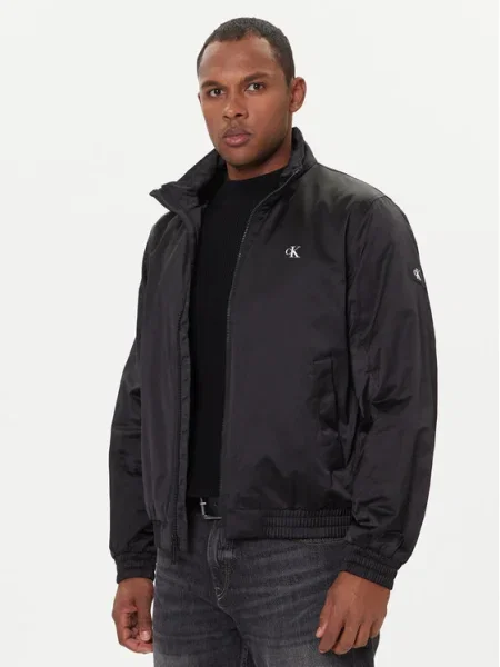 Calvin Klein Jeans Geacă de primăvară-toamnă negru