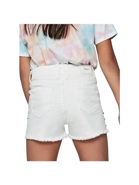Gyerek denim ruha Pepe Jeans fehér