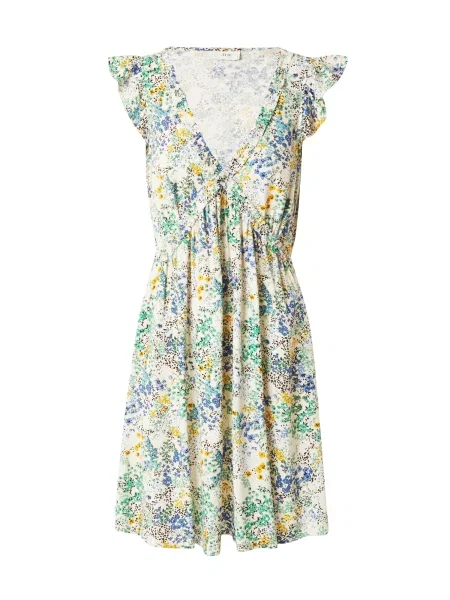 JDY Poletna obleka JDYSTARR bež / modra / svetlo zelena črna