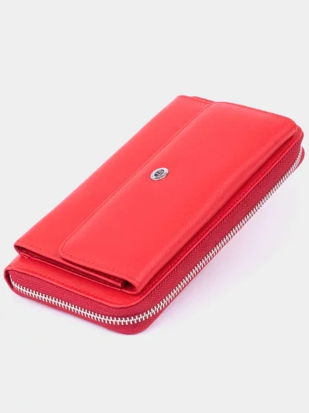 ST Leather Accessories Гаманець Шкіра червоний