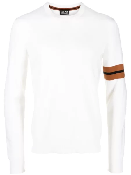 Pulover Zegna cu dungi alb