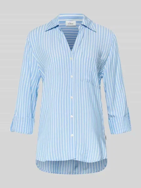 Bluzka koszulowa o kroju comfort fit z czystej S.oliver Red Label