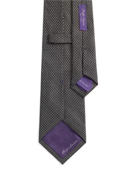 Kravata Ralph Lauren Purple Label na točke siva