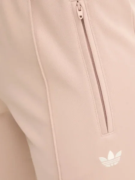 Pantaloni palazzo Adidas cu dungi plisat cu imagine albastru