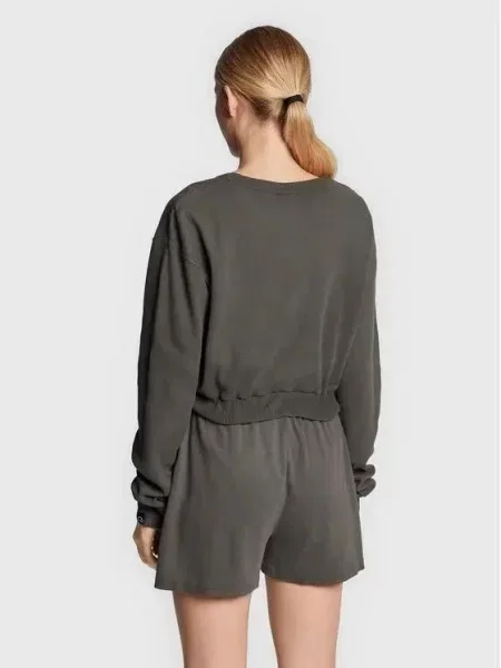 BLUZA ELLESSE SPORTOWA KRÓTKA WIĄZANA LUSSO CROP szary