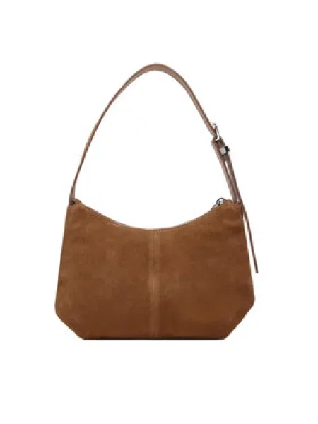Tommy Jeans Ročna torba Tjw Slouchy Suede Shoulder Bag rjava