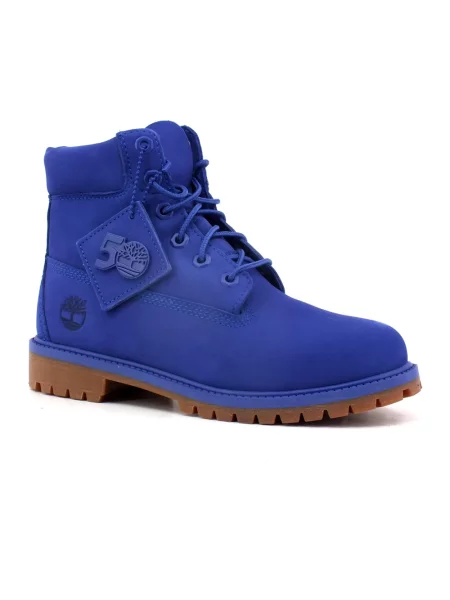 Botki Timberland skórzane niebieskie