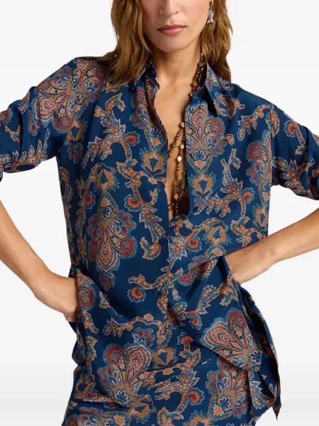 Koszula Momoni niebieska