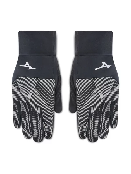 Рукавички для бігу Mizuno Windproof black/black чорні