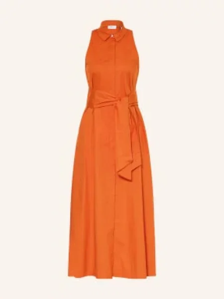Marella Sukienka Koszulowa Mllnatale orange pomarańczowa