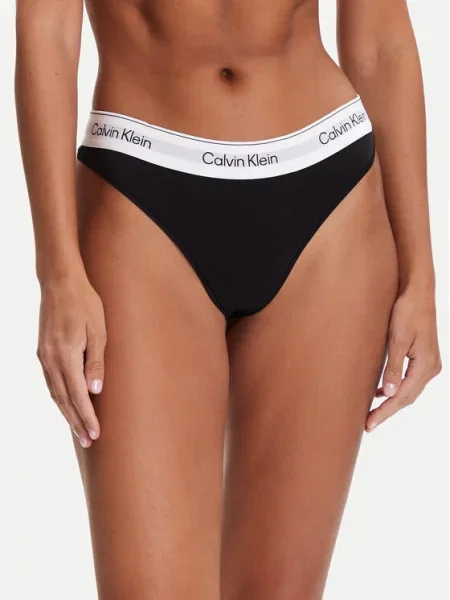 Calvin Klein Underwear Tangá / biela čierna