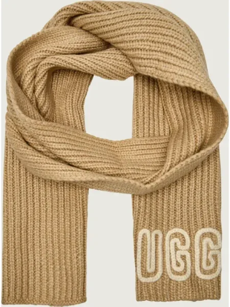 UGG Șal Chunky Crafted cu adaos de lână bej