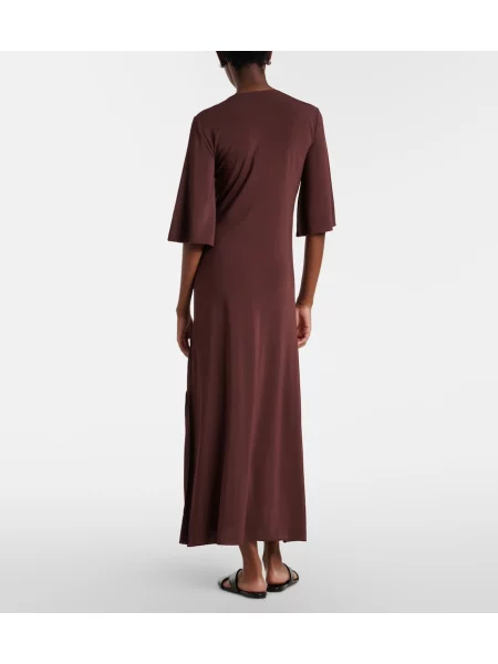 Elimina rochie midi Max Mara de costum maro