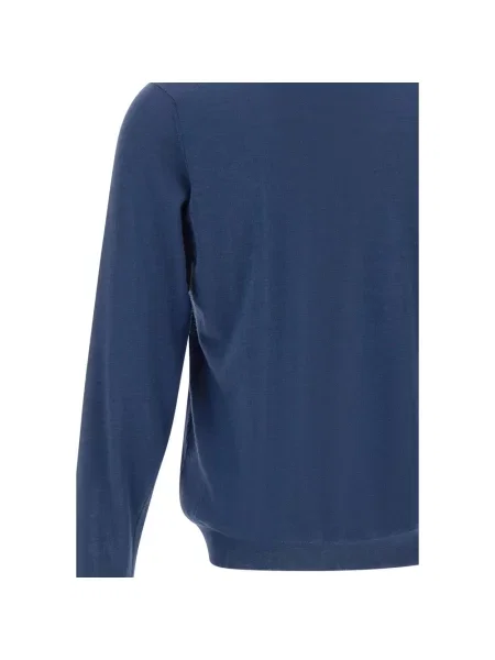 Sweter Filippo De Laurentiis wełniany niebieski