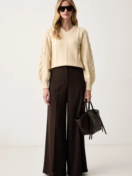 Pulover Armani Exchange de lână bej
