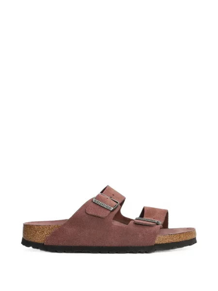 Sandale Birkenstock fără toc cu cataramă roz