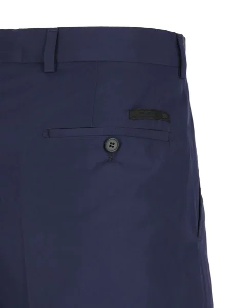 Cropp pantaloni Prada plisate albastru