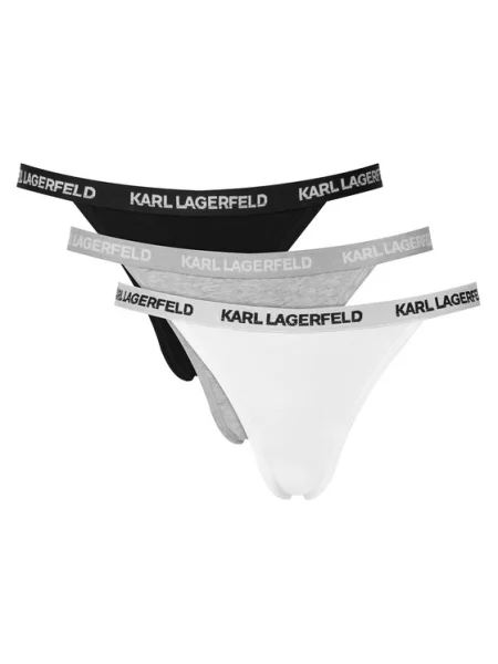 Karl Lagerfeld Slip negru / natural alb