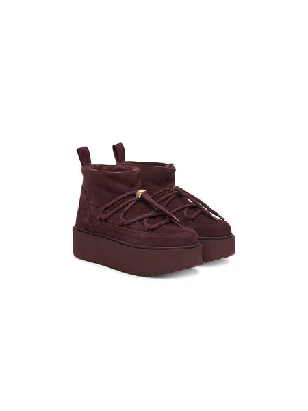 Inuikii Čizme za snijeg Classic Low Platform Tamnocrvena