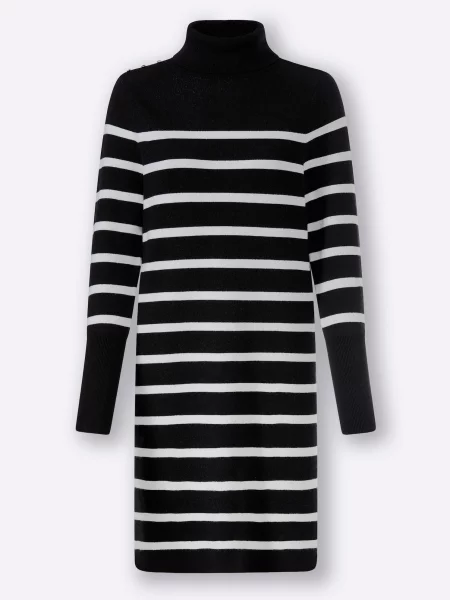 Heine Rochie negru alb
