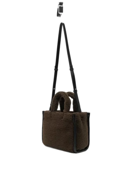 Geantă shopper Lacoste maro