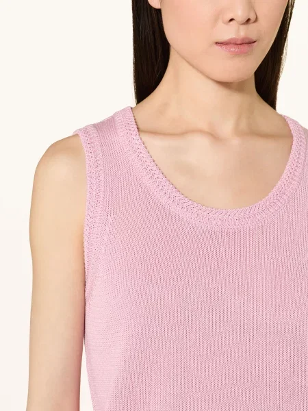 Cartoon Bezrękawowa Bluzka lila różowa