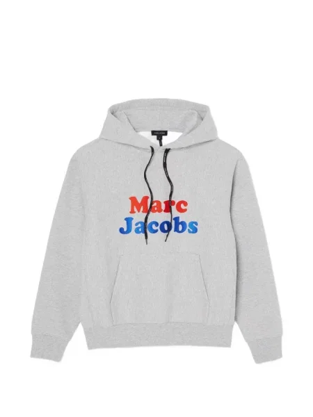 Hanorac cu glugă Marc Jacobs cu broderie gri