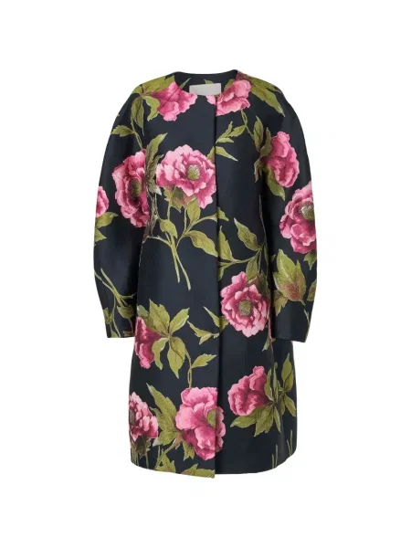 Palton Carolina Herrera din jacard albastru