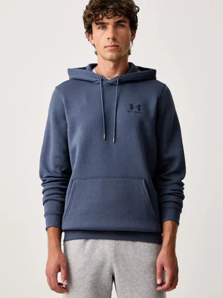 Under Armour hanorac cu glugă pentru bărbați cu Essential Fleece albastru