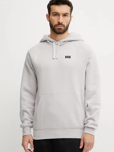 Суичър с качулка Helly Hansen с качулка сиво