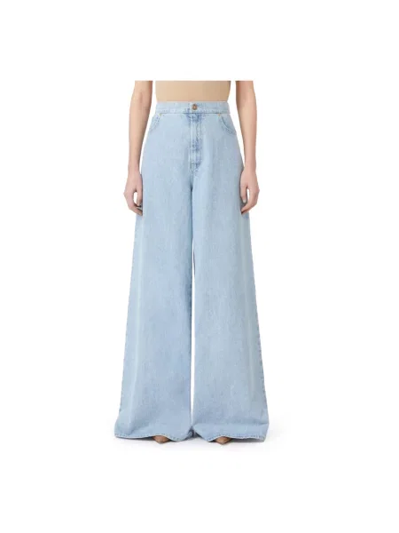 Spodnie Max Mara niebieskie