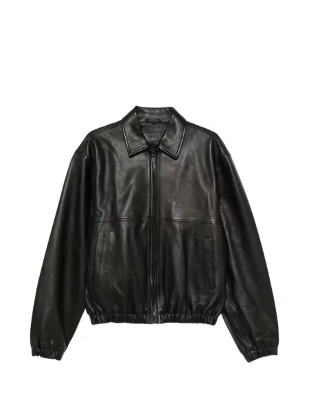 Geanta de piele Stüssy negru