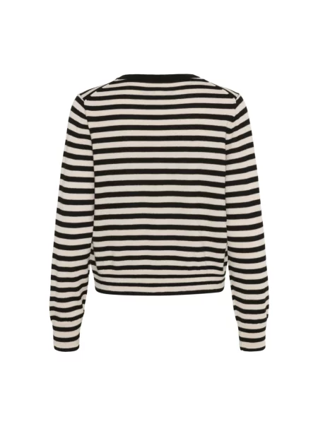 Sweter Part Two w paski z paskiem