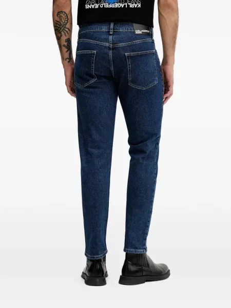 Traperice Karl Lagerfeld Jeans s autogramom plava