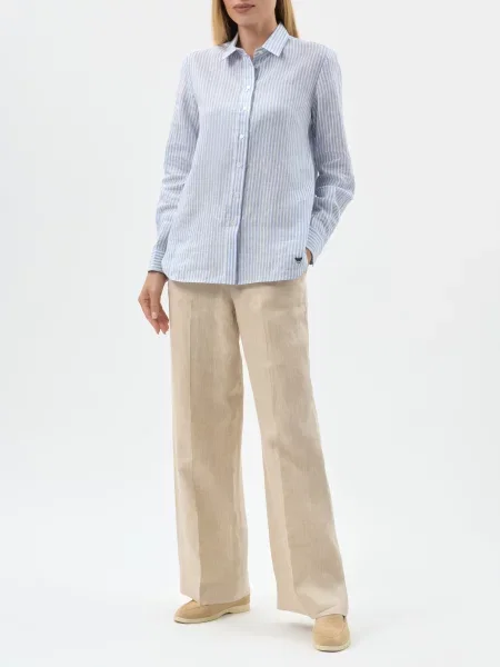 Рубашка Weekend Max Mara голубая