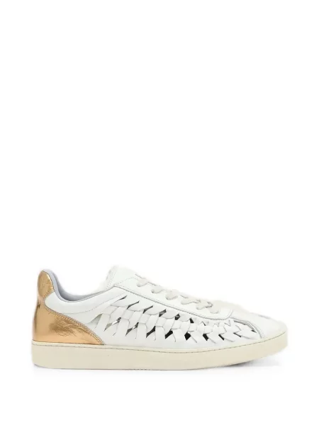 Sneakerși Allsaints din piele alb