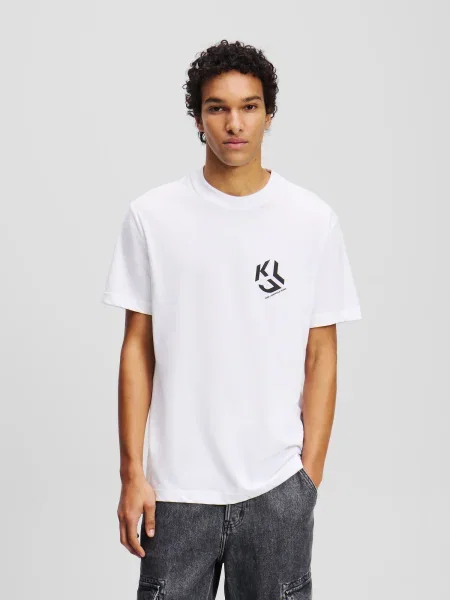 Karl Lagerfeld Jeans Tricou alb