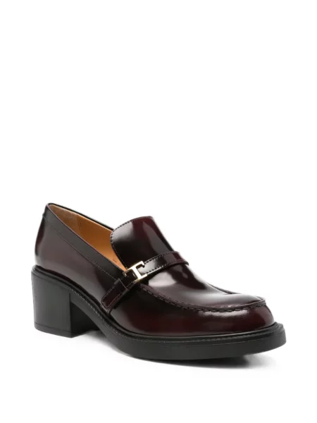 Pantofi cu toc Tod's din piele roșu