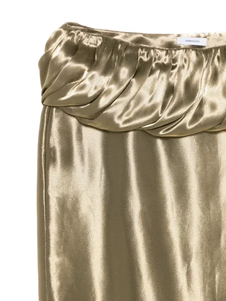 Fusta mini Ferragamo din satin drapată