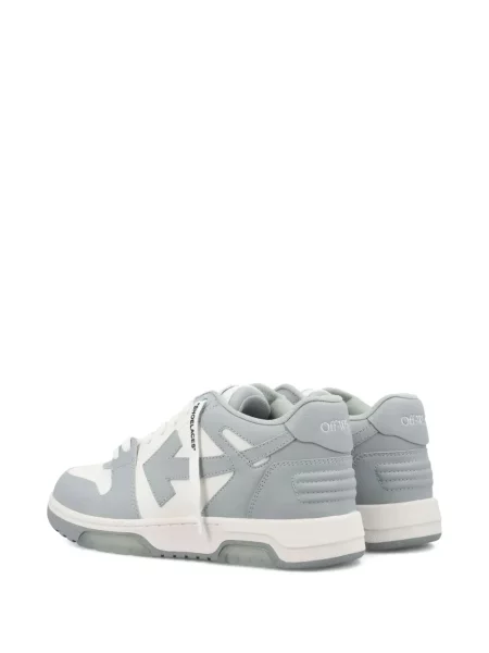Sneakerși Off-white din piele alb