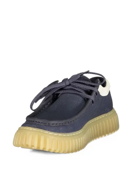 Ghete desert Clarks cu autograf albastru