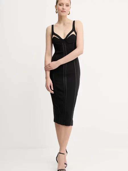 Elisabetta Franchi rochie mini mulata negru