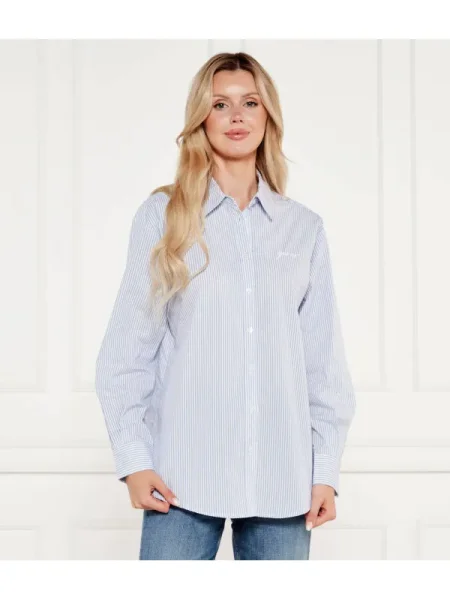 GUESS Cămașă LAURIANE | Relaxed fit albastru