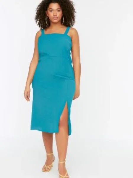 Rochie Trendyol țesută albastru