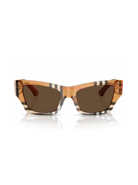 Okulary przeciwsłoneczne Burberry brązowe