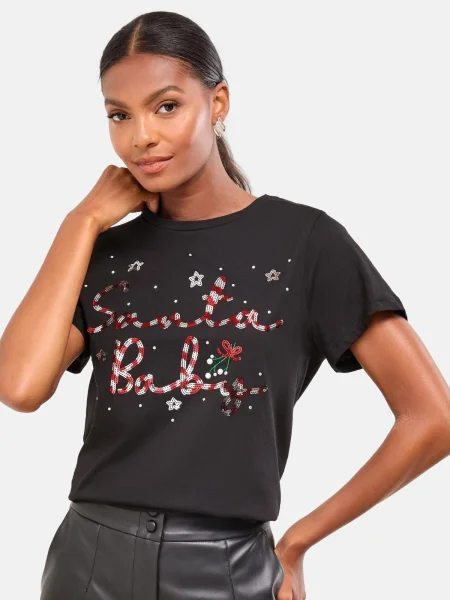 Lipsy Tricou verde / roșu / negru alb