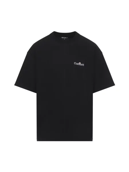 T-shirt Carhartt WIP S/S WIP Label T-Shirt UNISEX Black XL czarna