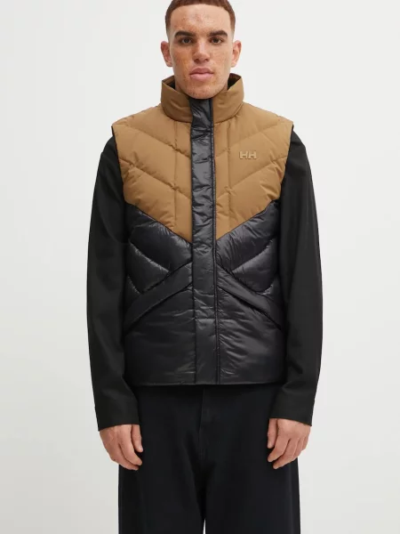 Helly Hansen vestă de puf VILLAGE PUFFY VEST de iarnă verde