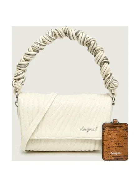 Geanta crossbody Desigual alb