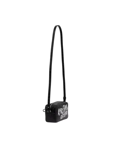 Karl Lagerfeld Jeans torebka crossbody z imitacji skóry czarna